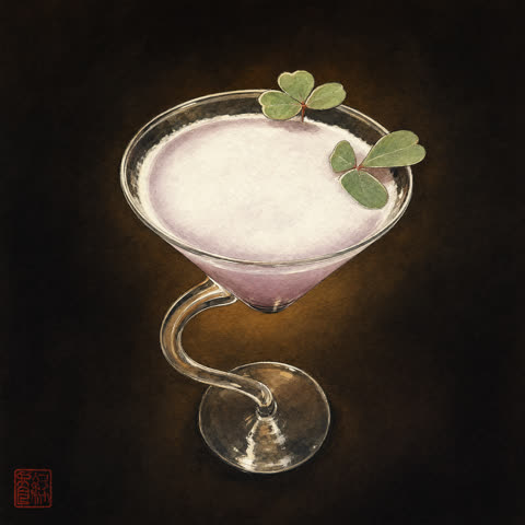 Rosa Halloween-drink