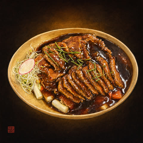 2K18 skivet lammefilet med five spice-saus