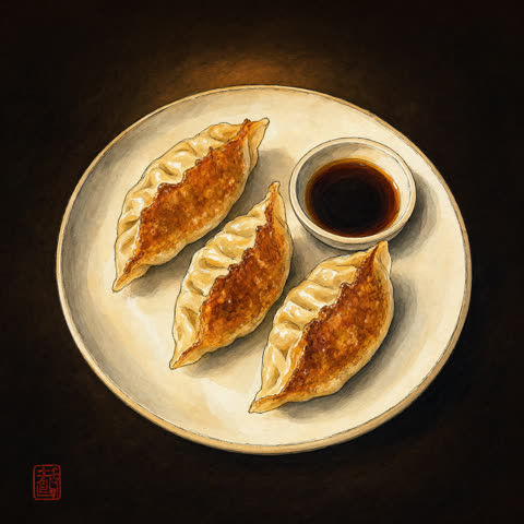 2K18 sprøstekt gyoza med reker