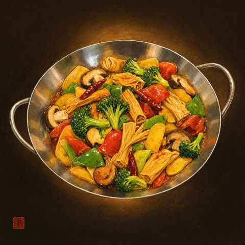 Vegetar mala wok